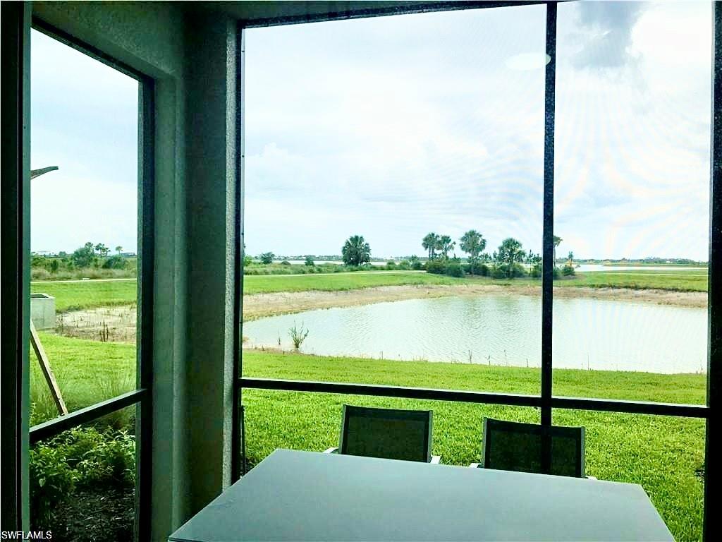 a view of lake from balcony