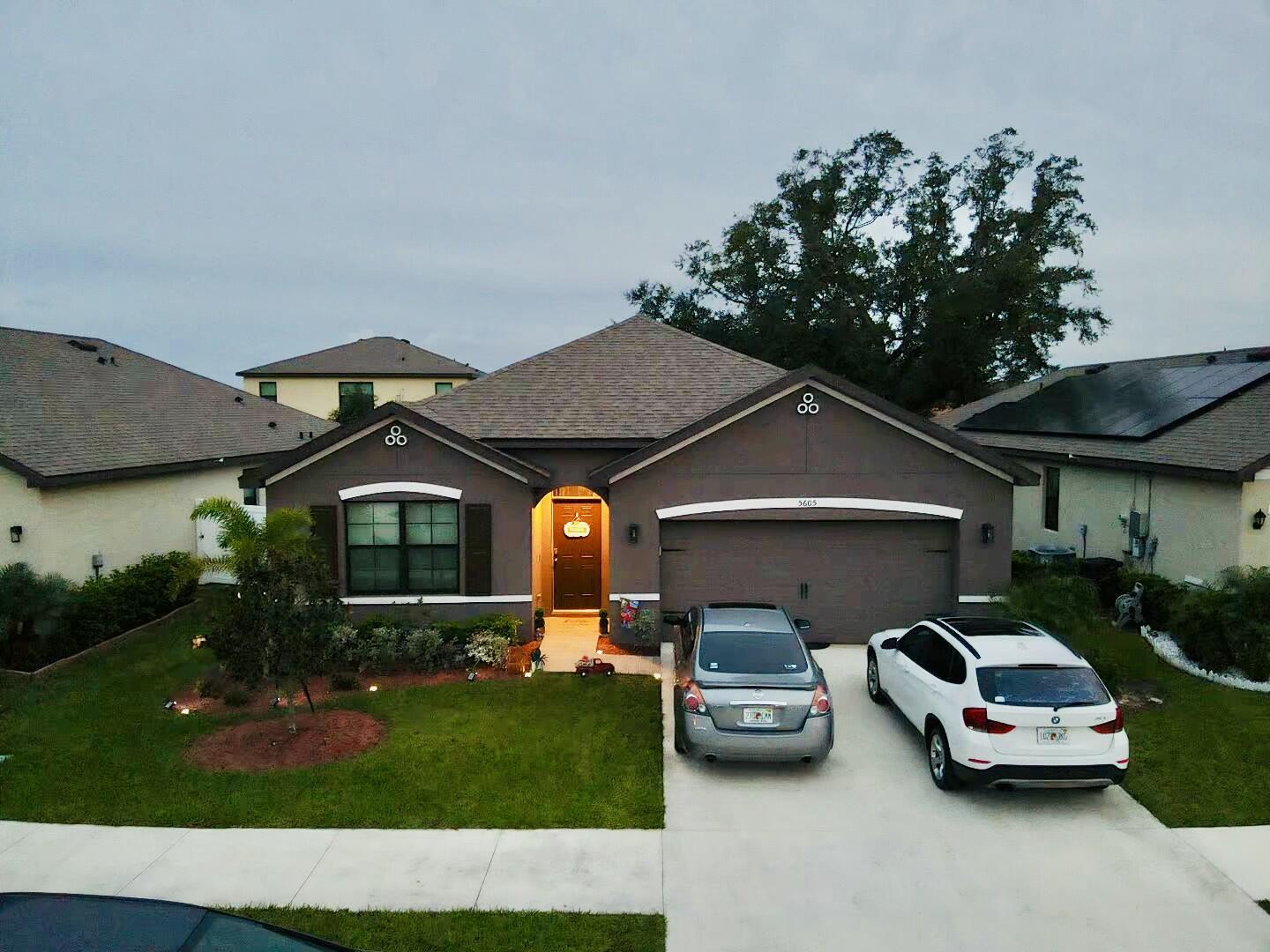 a car parked in front of house