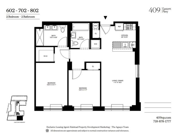 $4,767 | 409 Eastern Parkway, Unit 602 | Crown Heights