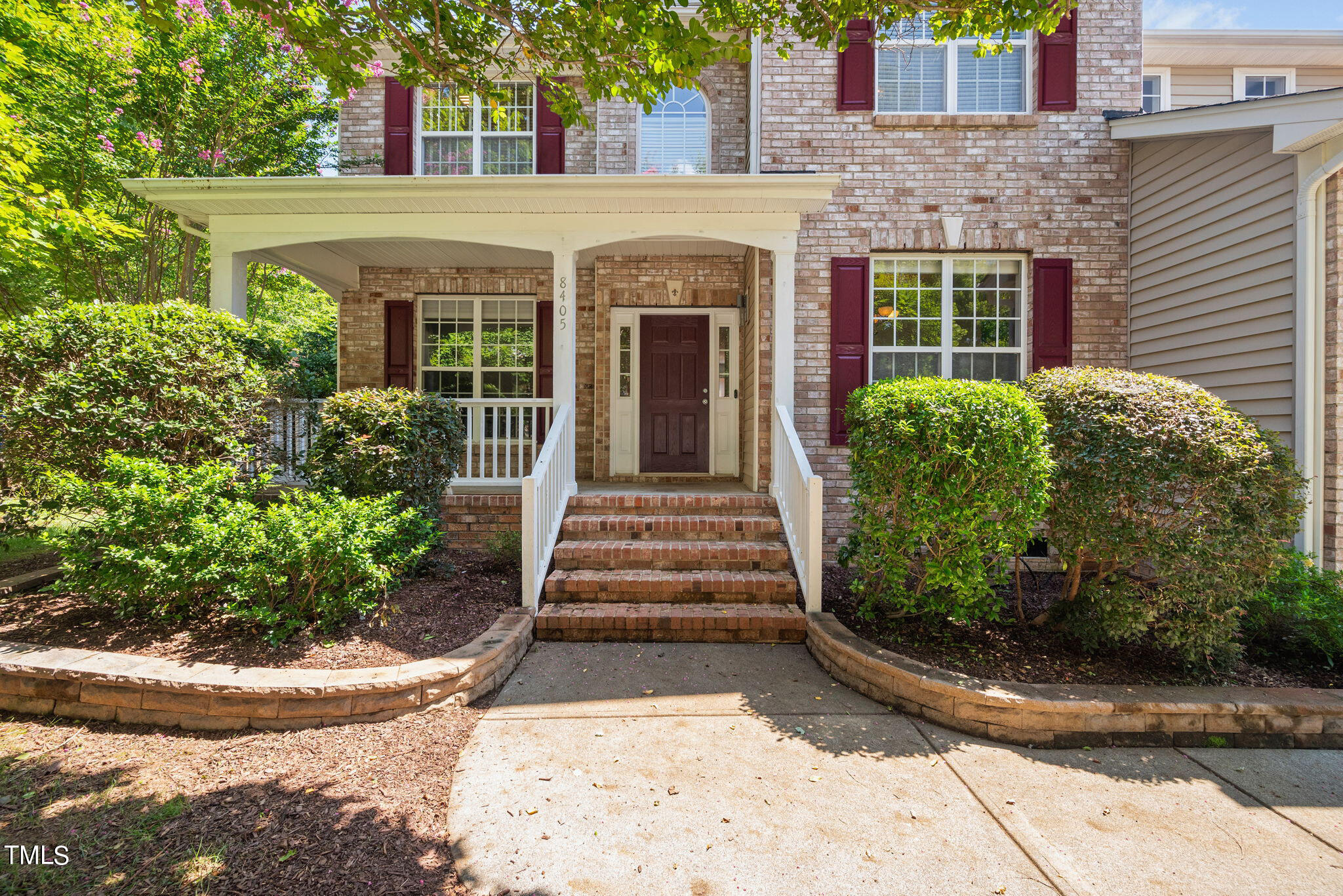 a front view of a house