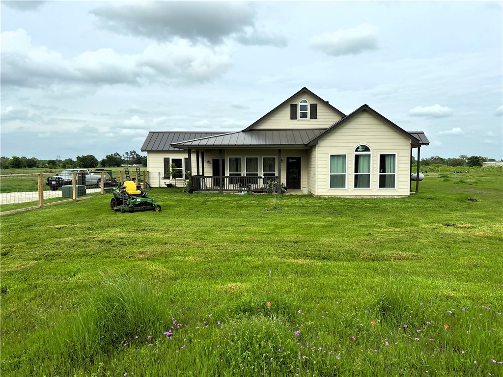 Front of house in the spring.