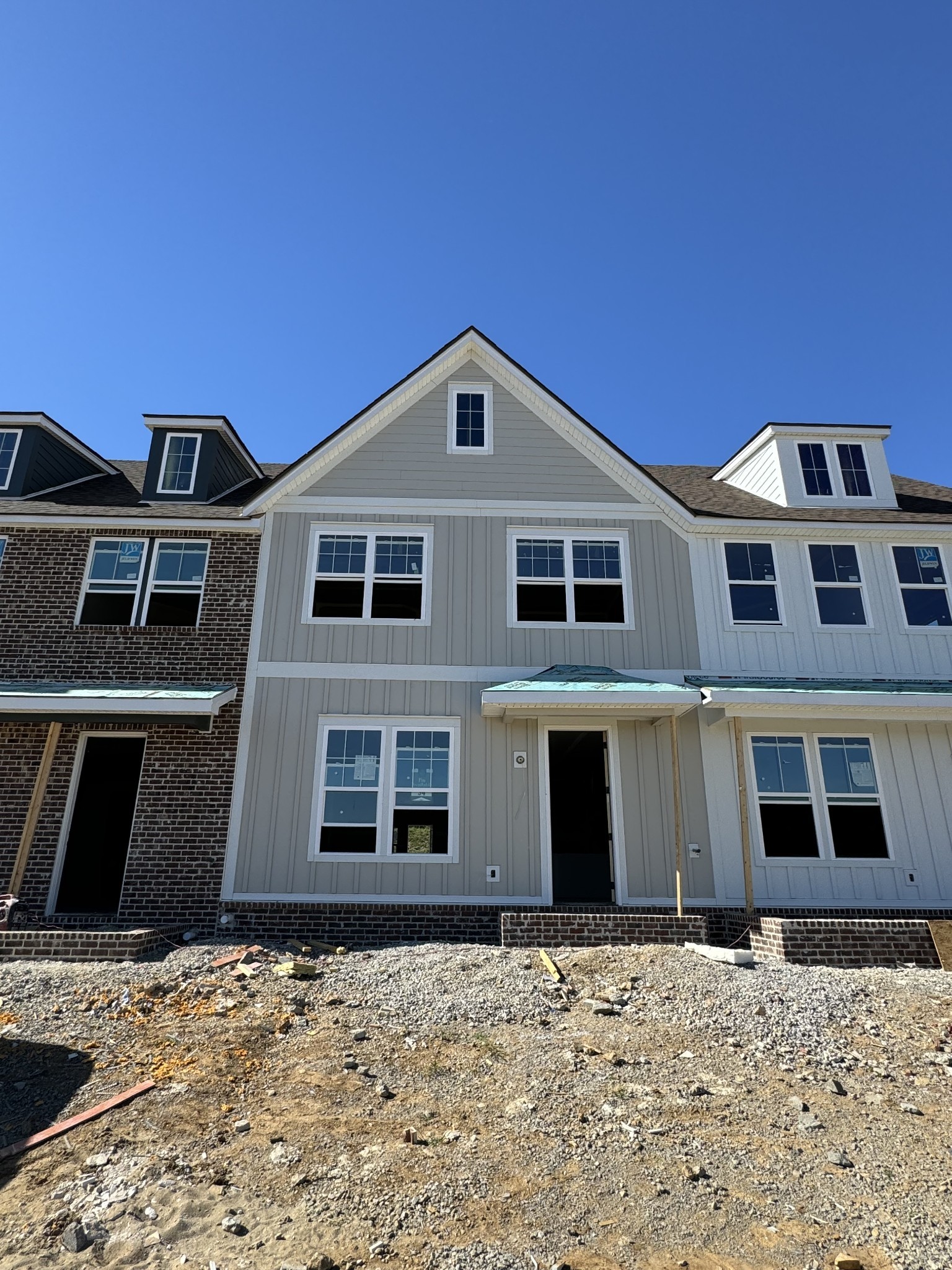 a front view of a house