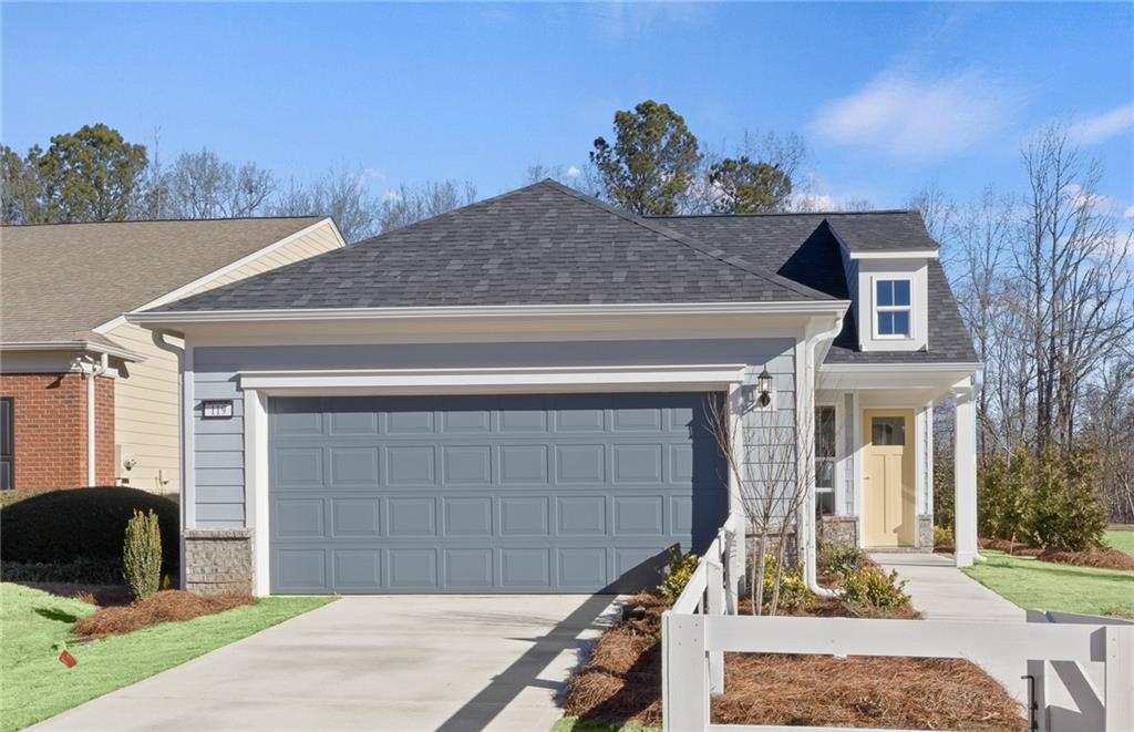 a house view with a outdoor space