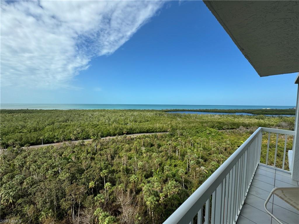 a view of an outdoor space and a balcony