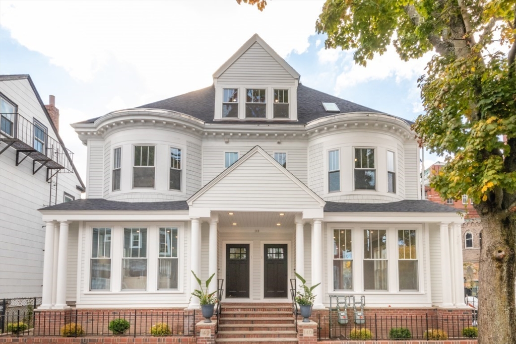 a front view of a house