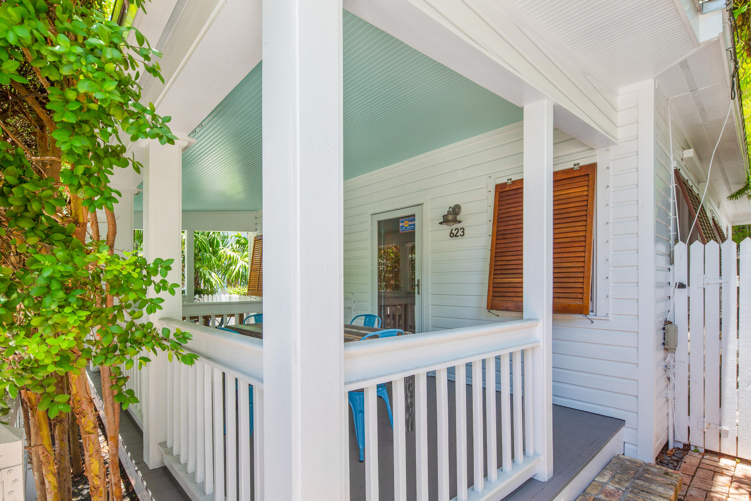 a view of a house with a porch