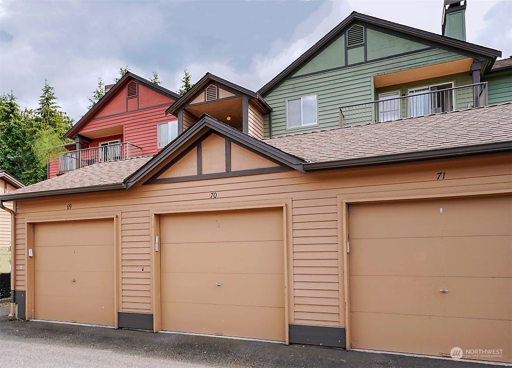 a front view of a house