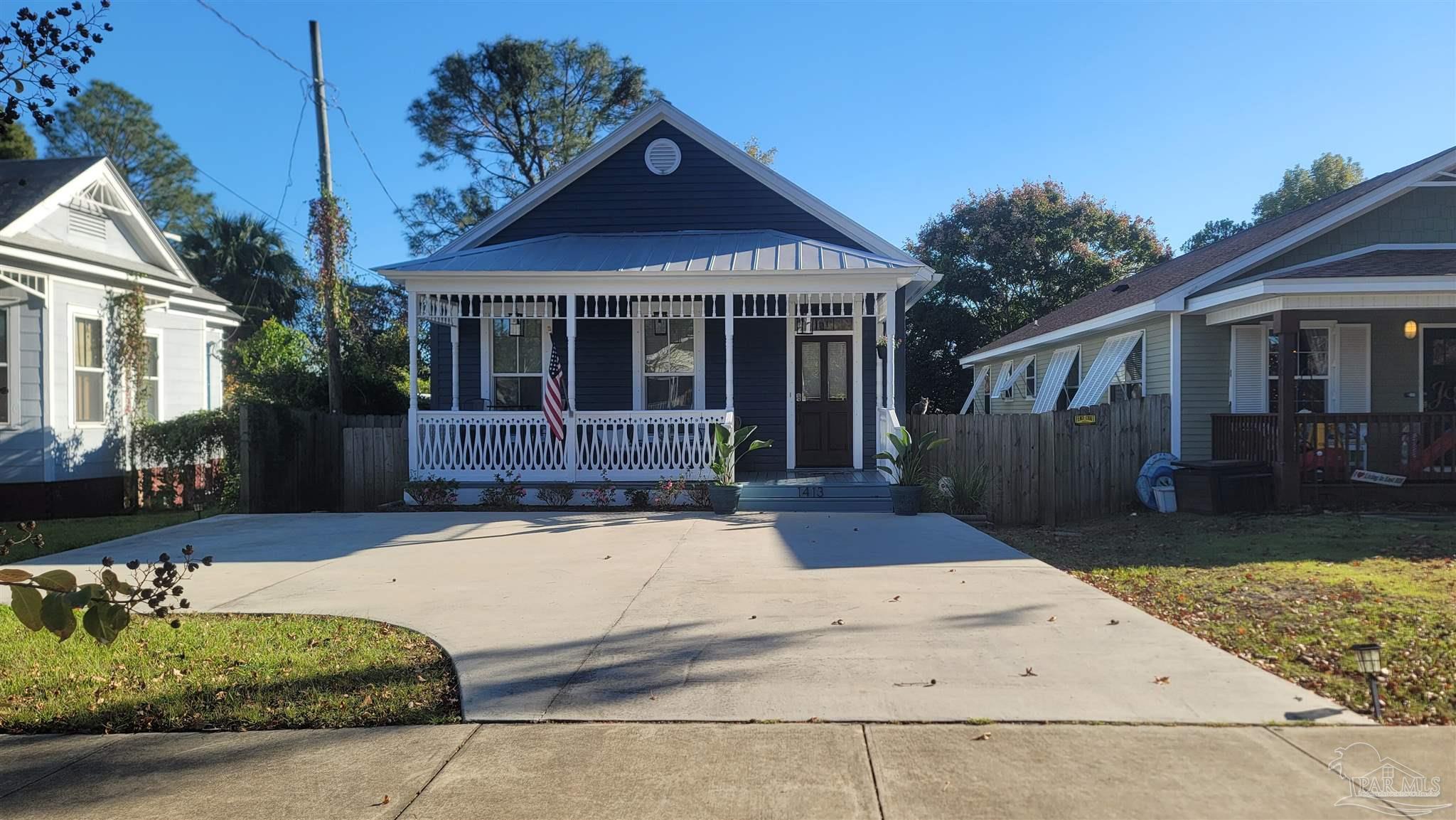 a view of a house with a patio