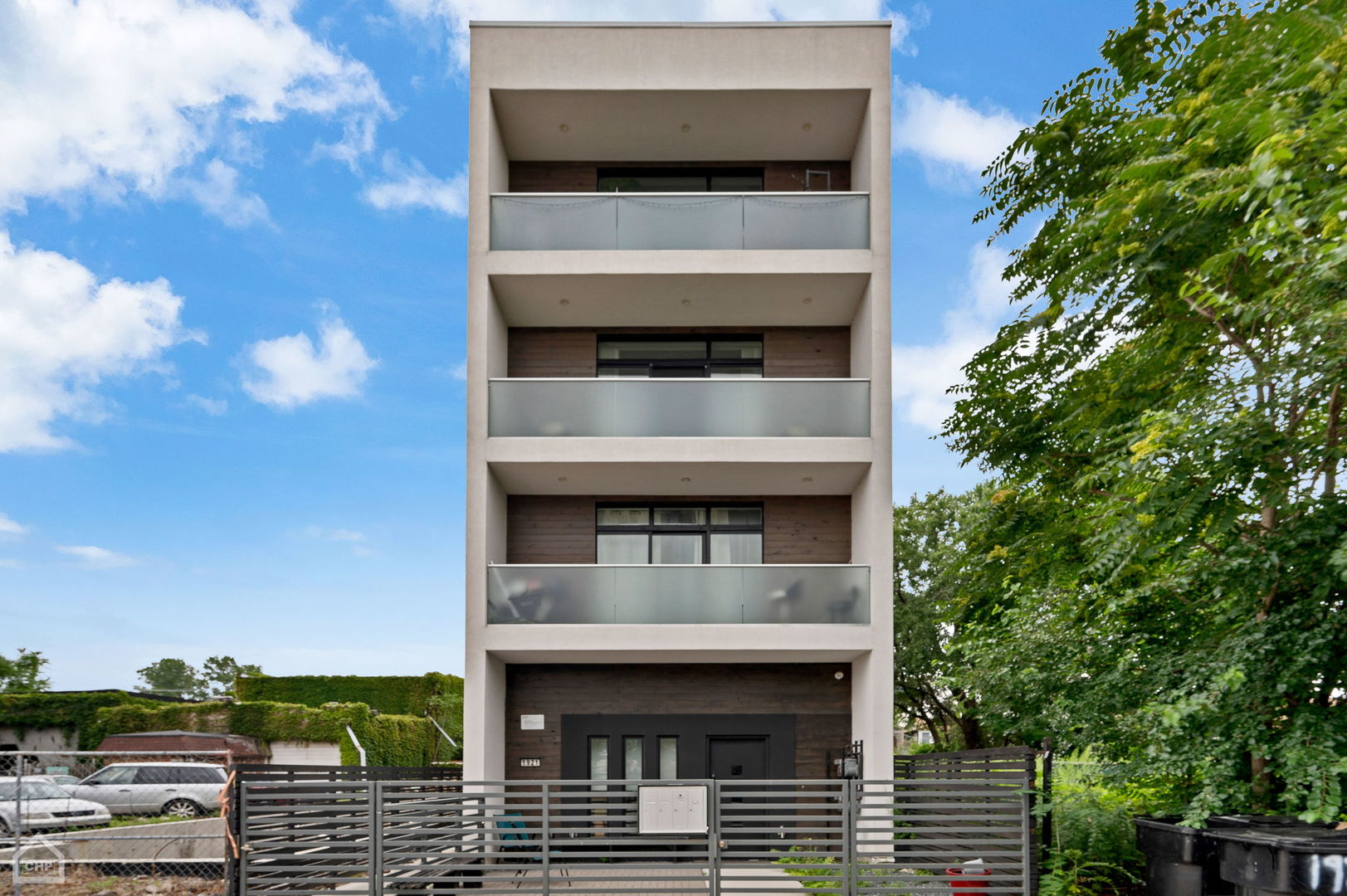 a front view of a house with a balcony