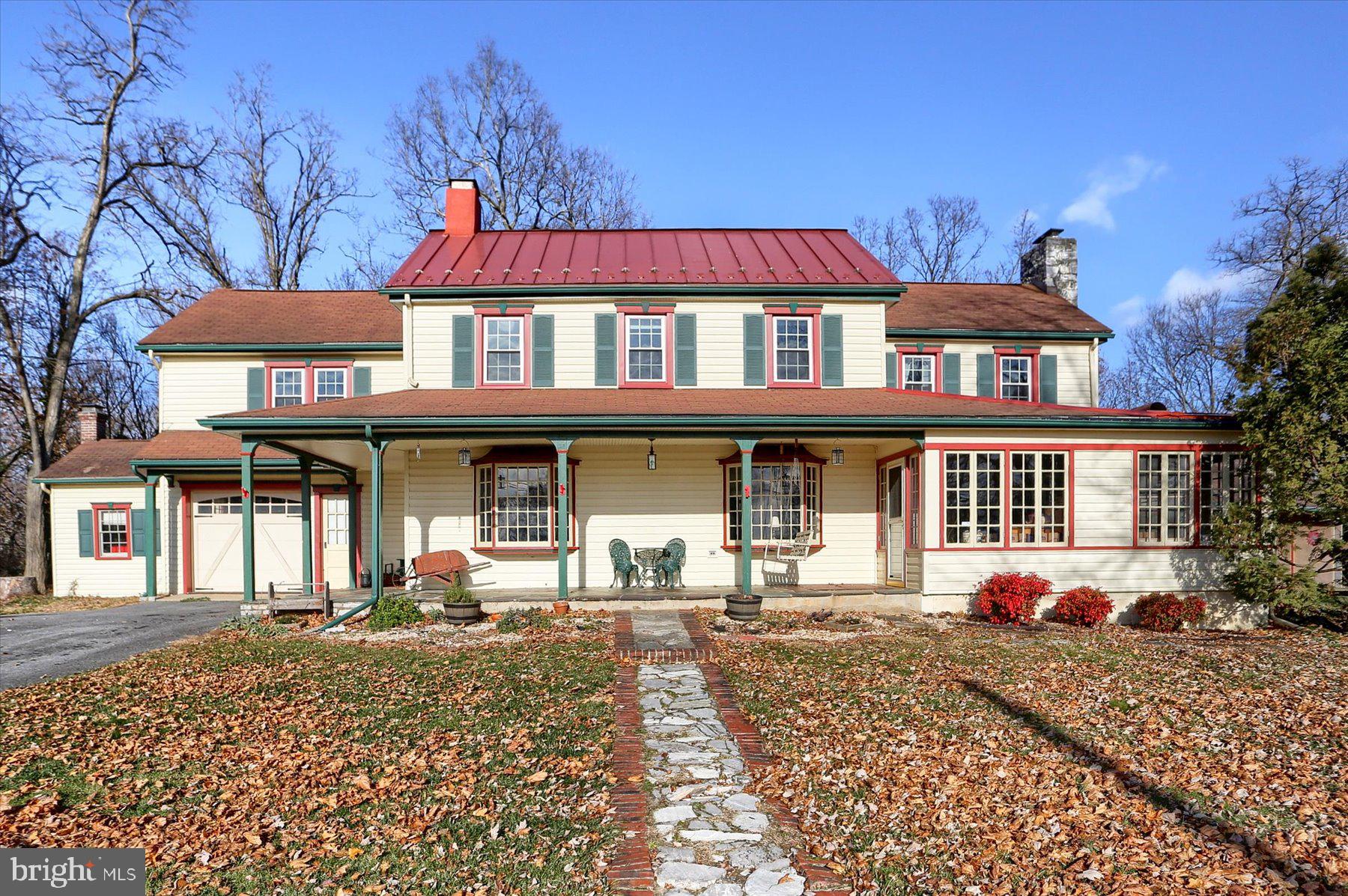 a front view of a house