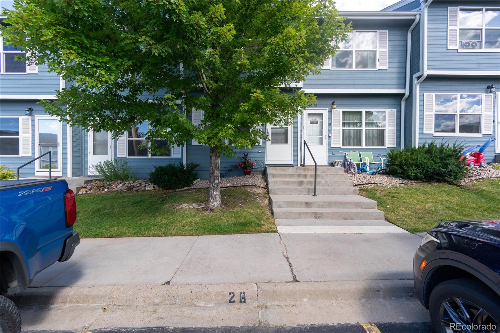 a view of outdoor space yard and front view of a house