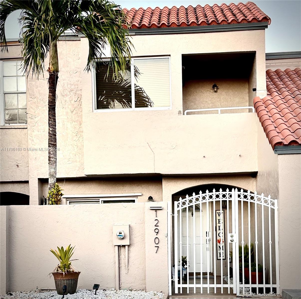 a view of front door