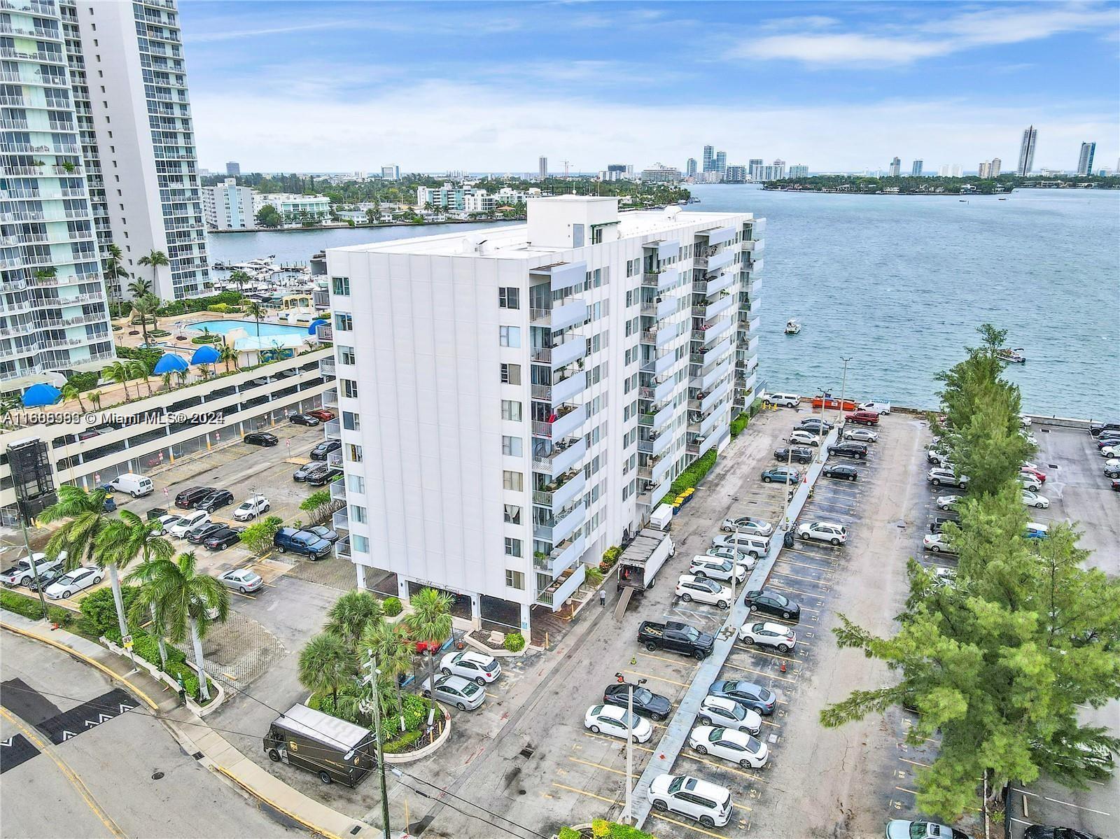 a view of a city with tall buildings