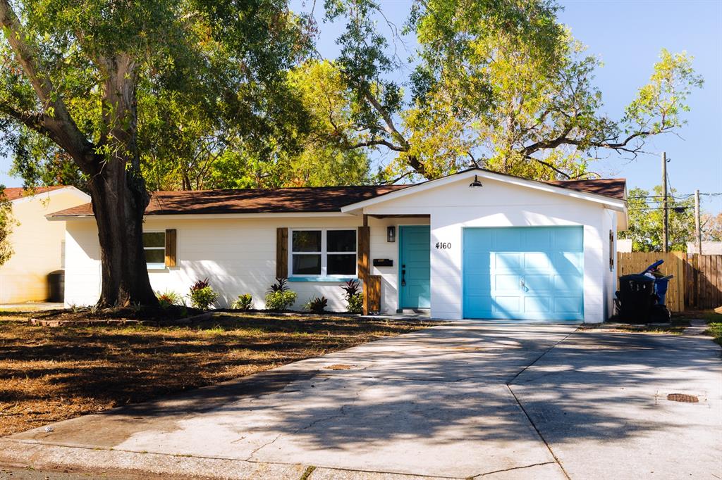 a front view of a house