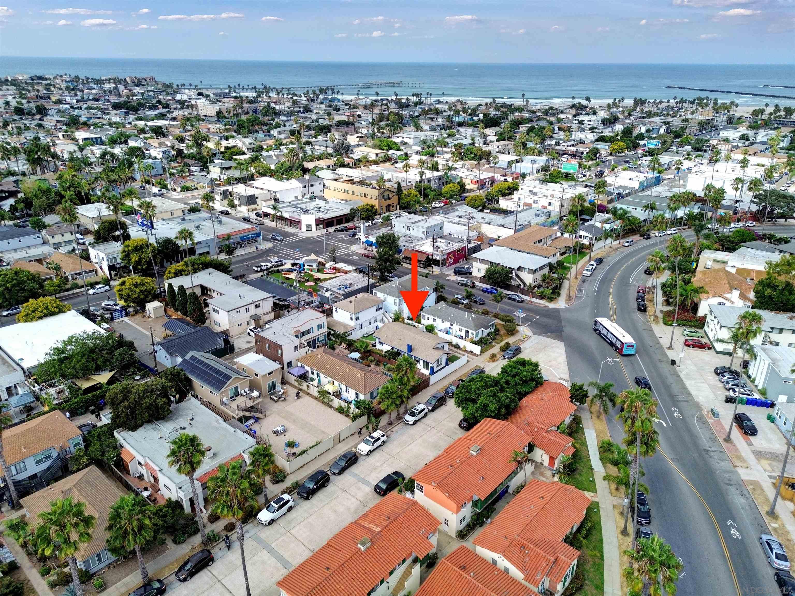 an aerial view of a city