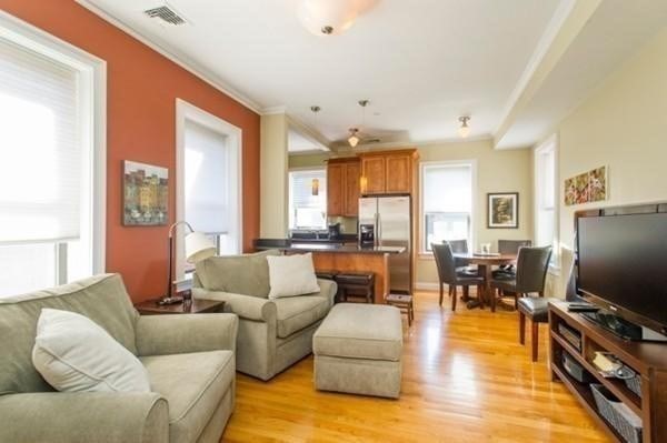 a living room with fireplace furniture and a flat screen tv