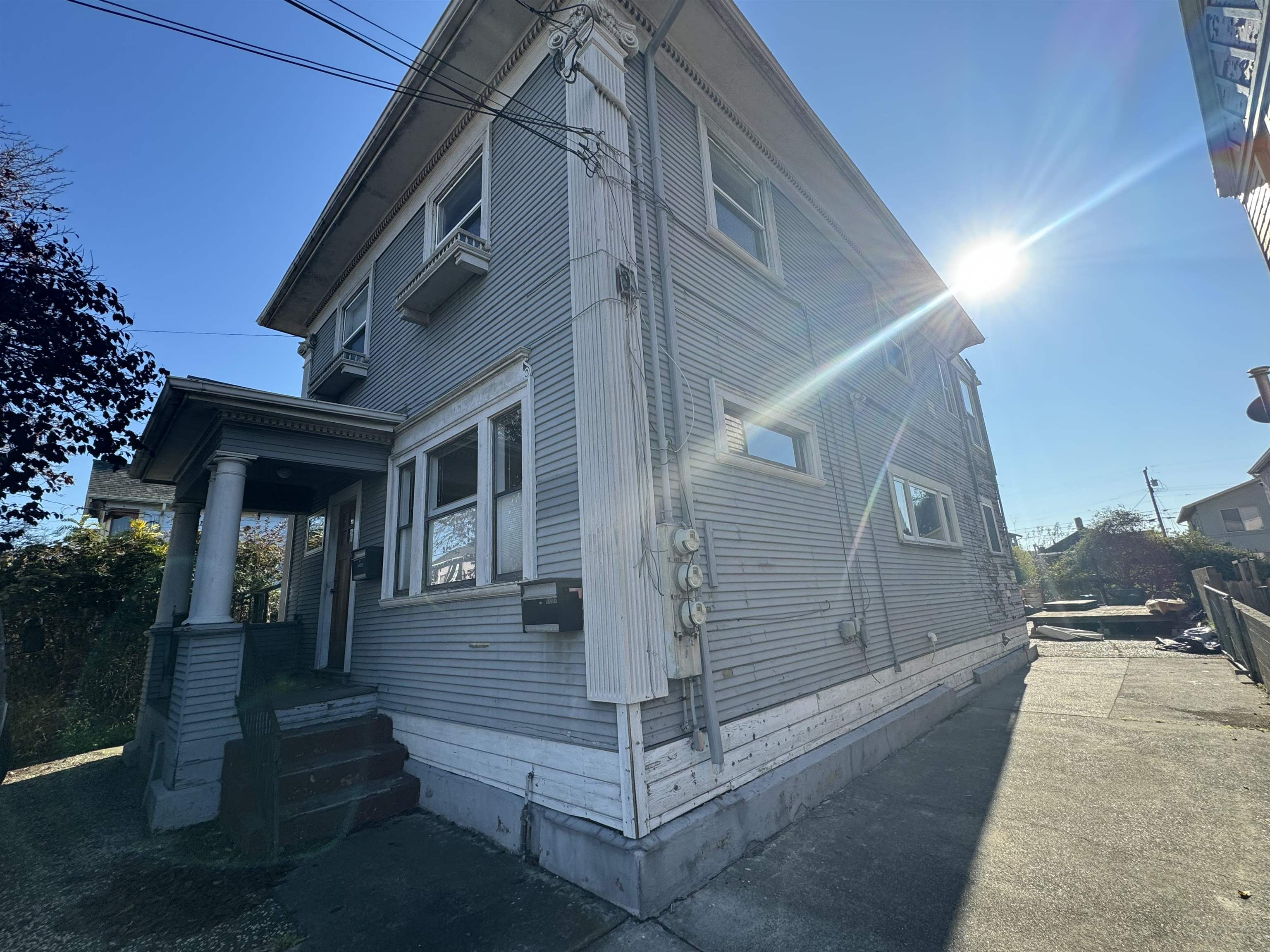 a view of a house with a door