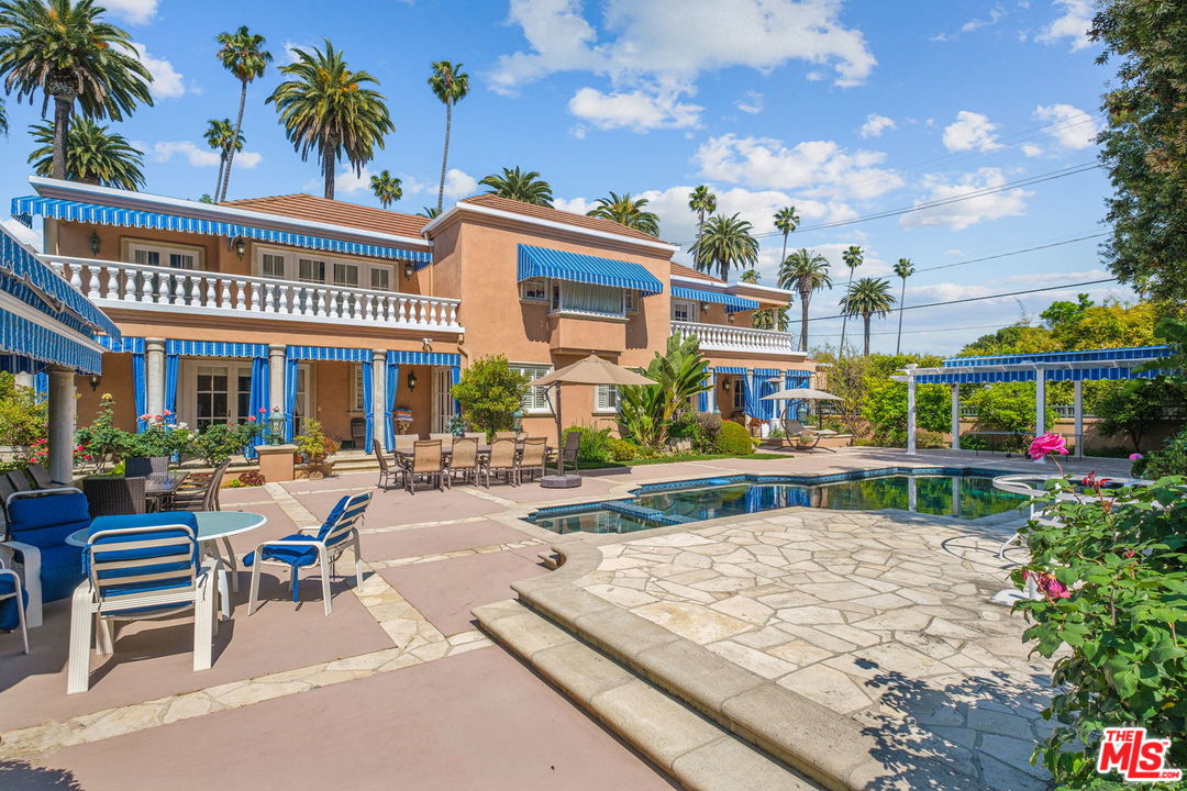 a view of a house with a patio