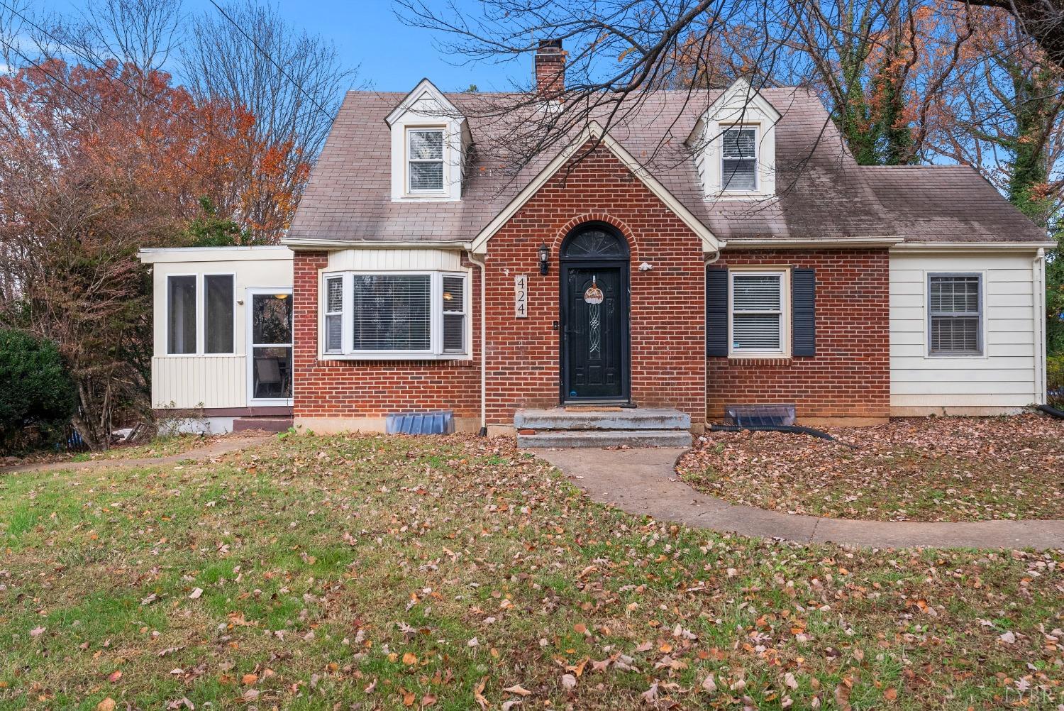 a front view of a house