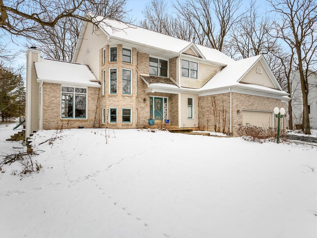 front view of a house with a outdoor space