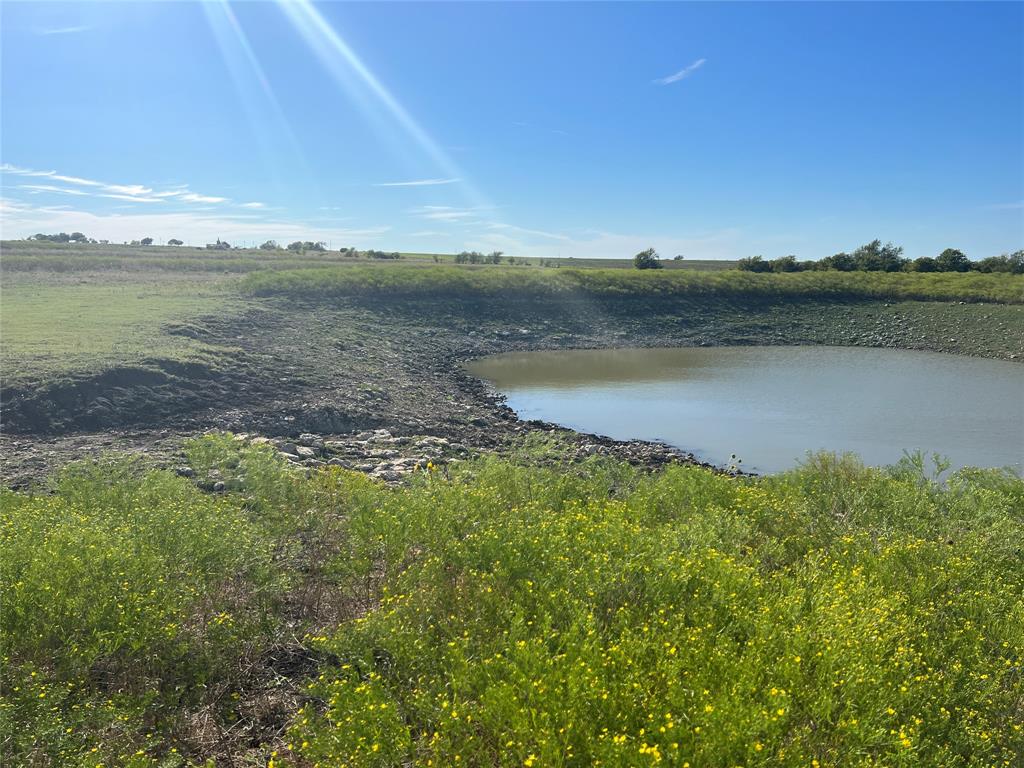 a view of a lake with a city