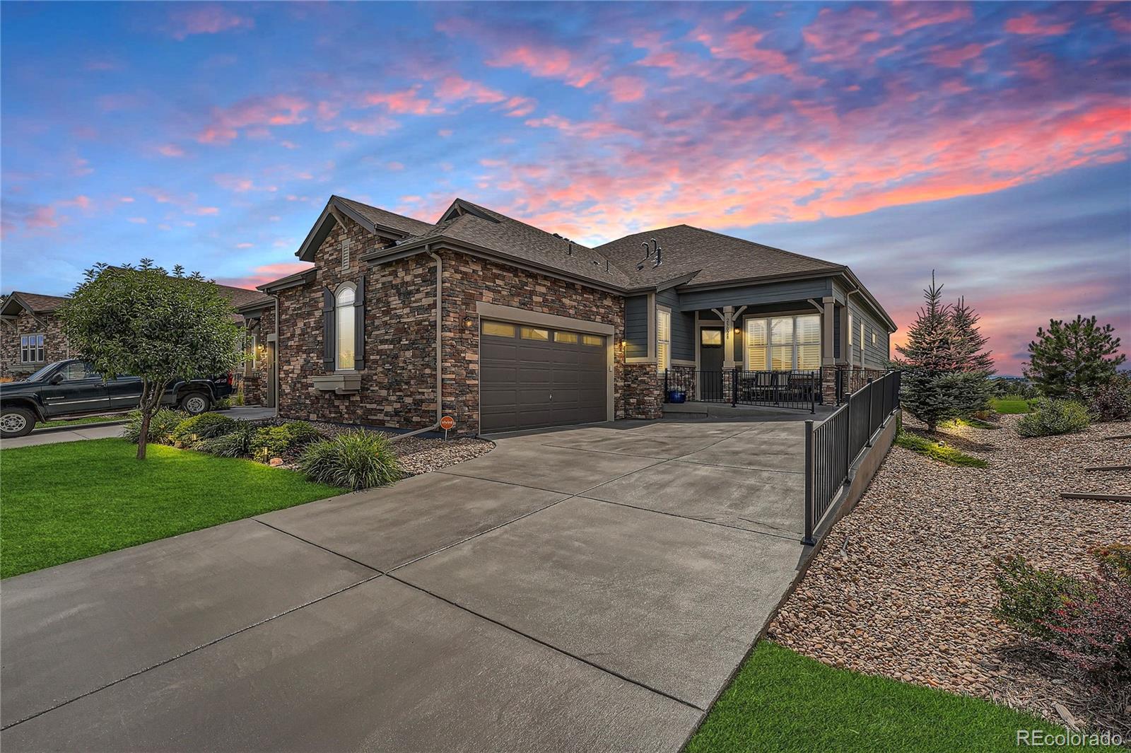 front view of house with a yard