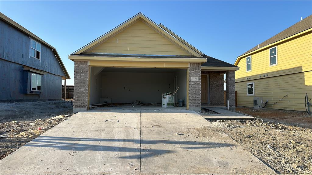 a front view of a house