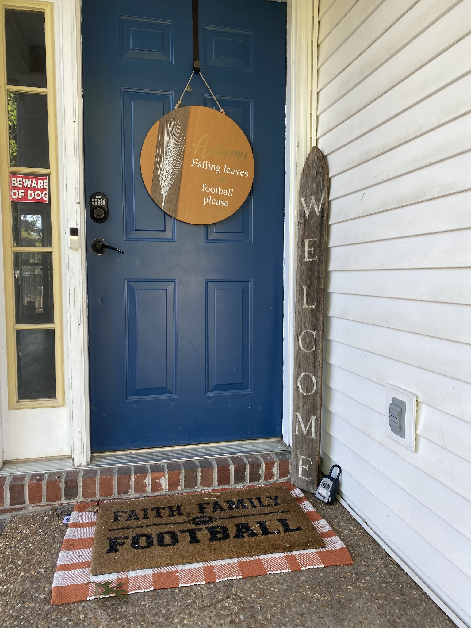 a view of a door front of a house