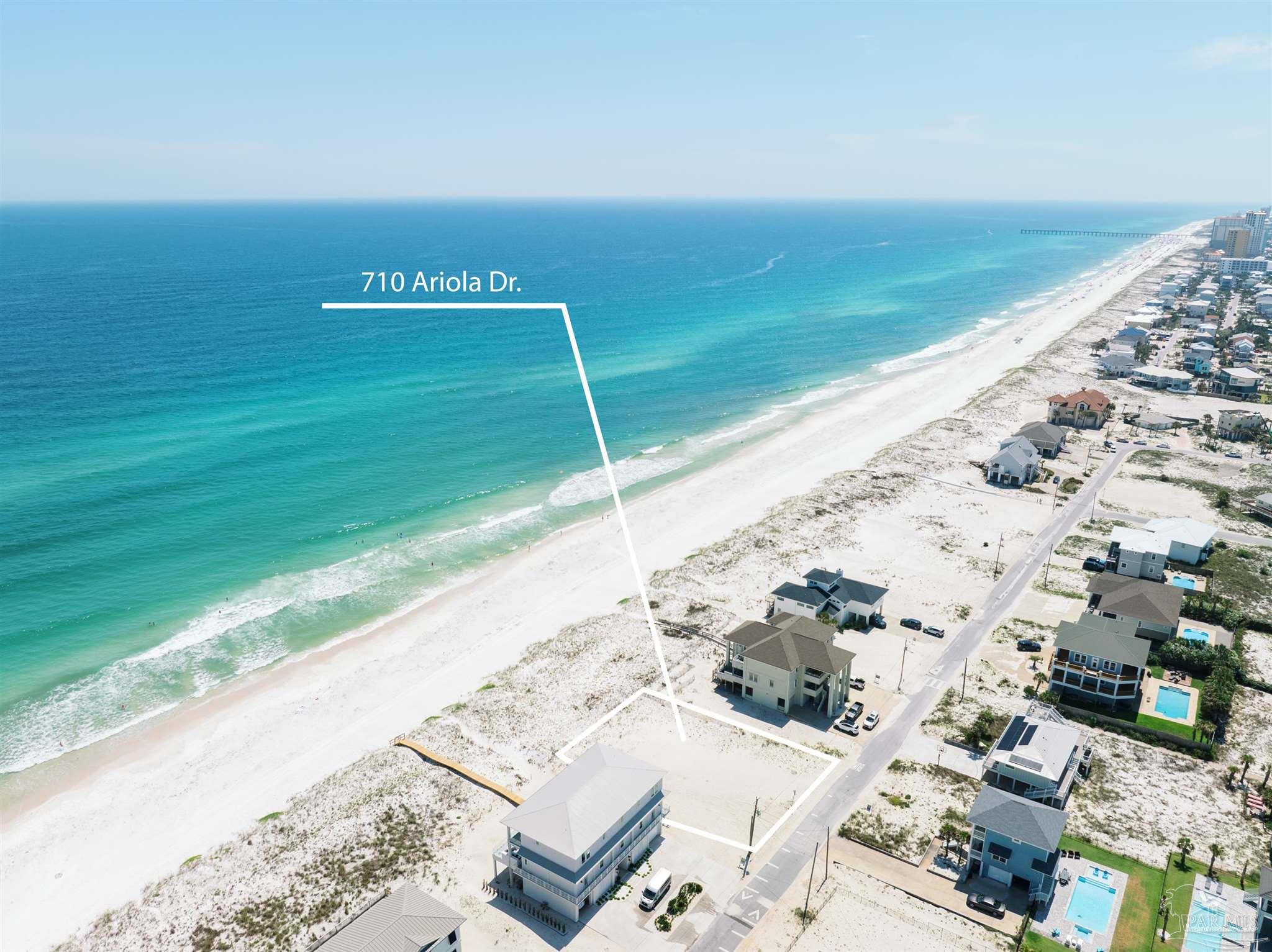 a view of an ocean beach