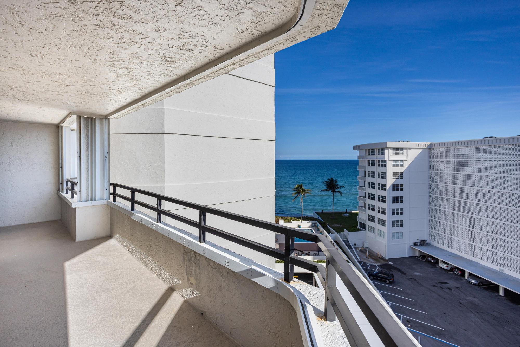 a view of a roof deck