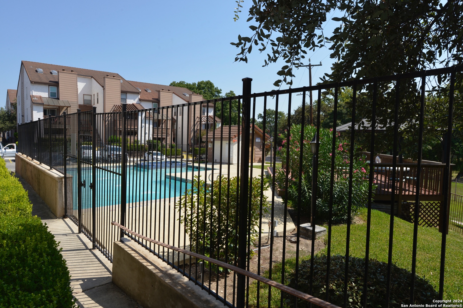 a view of a balcony