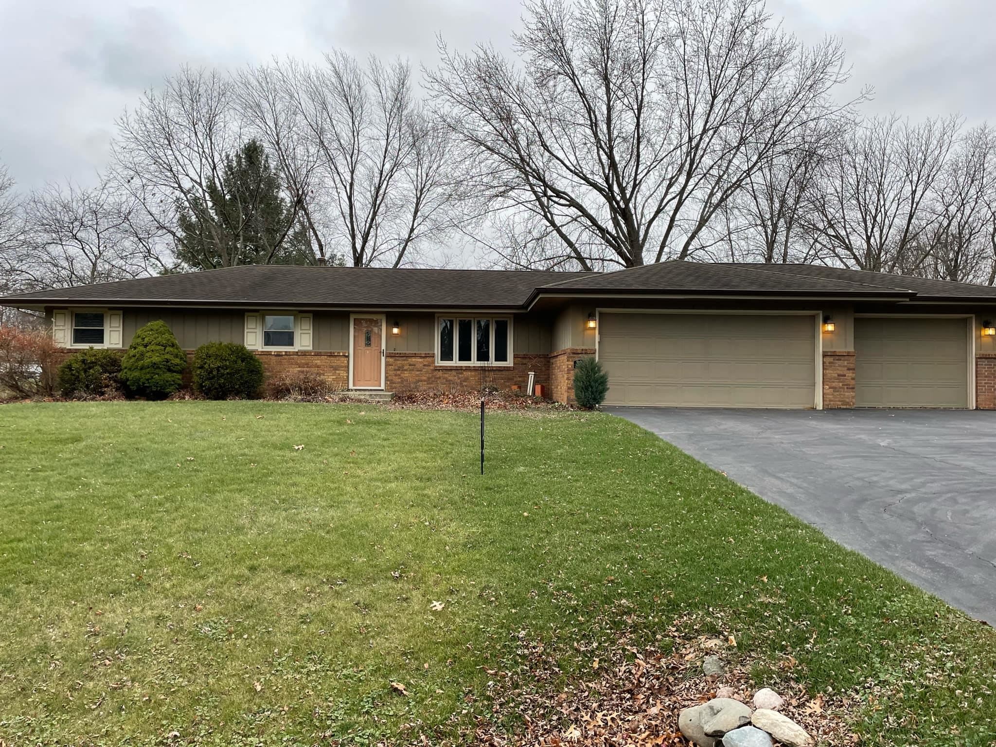 a front view of house with yard