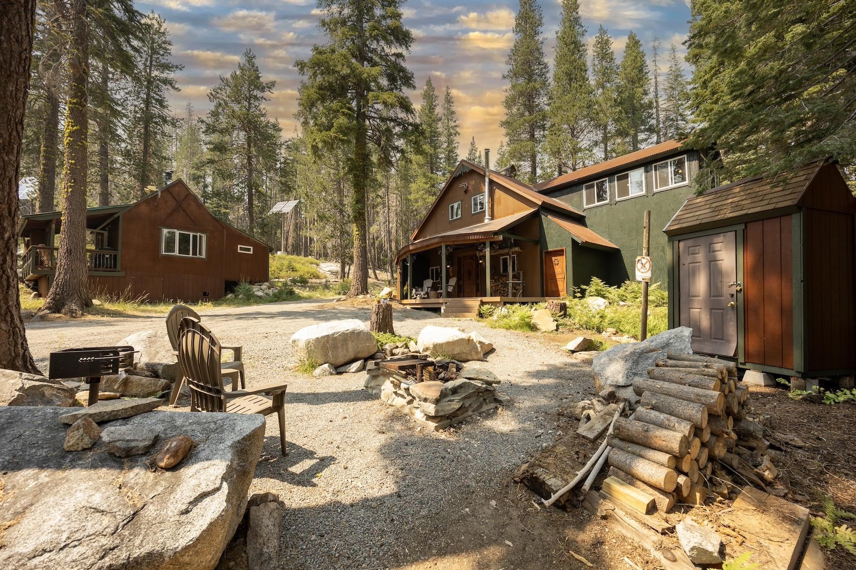 a view of a house with snow on the ground