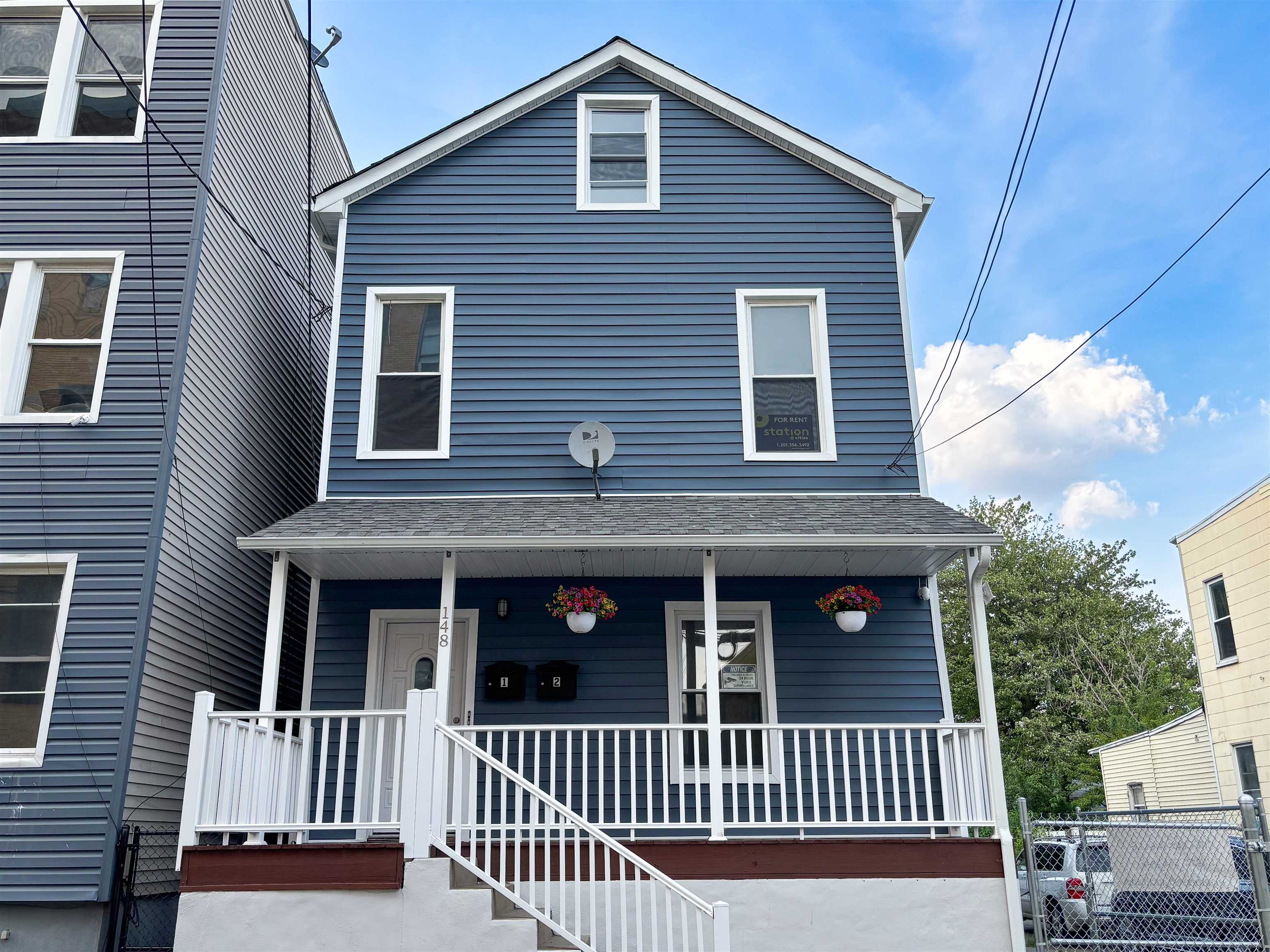 a view of a house with a porch