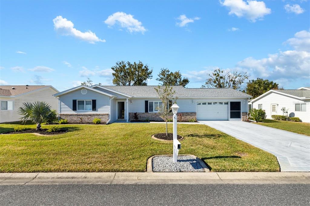 a front view of house with yard