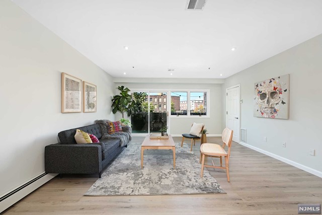 a living room with furniture and a couch