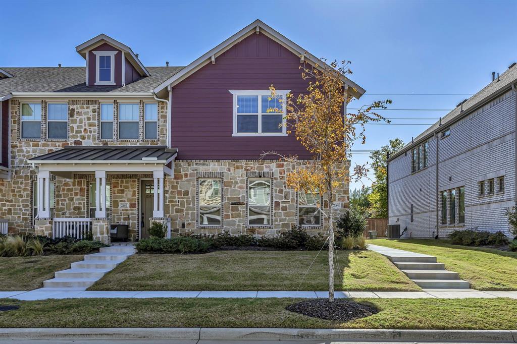 a front view of a house