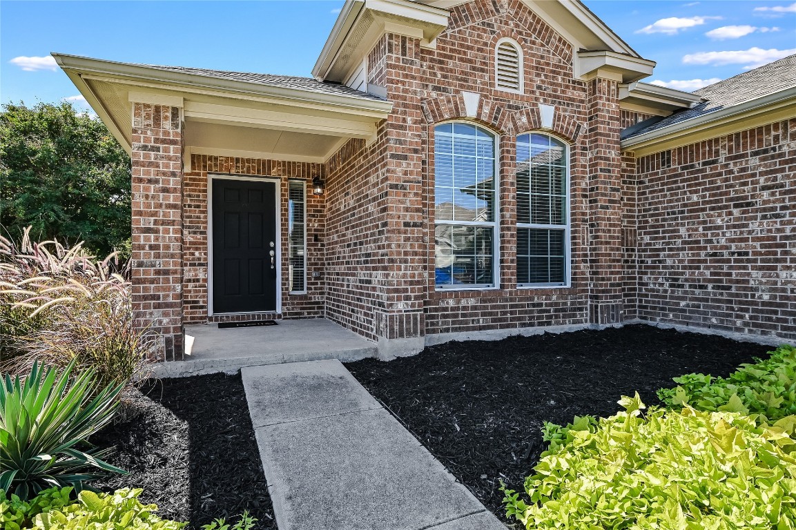 a front view of a house