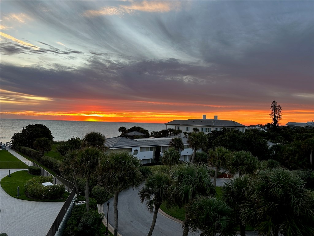 a view of a sky from balcony