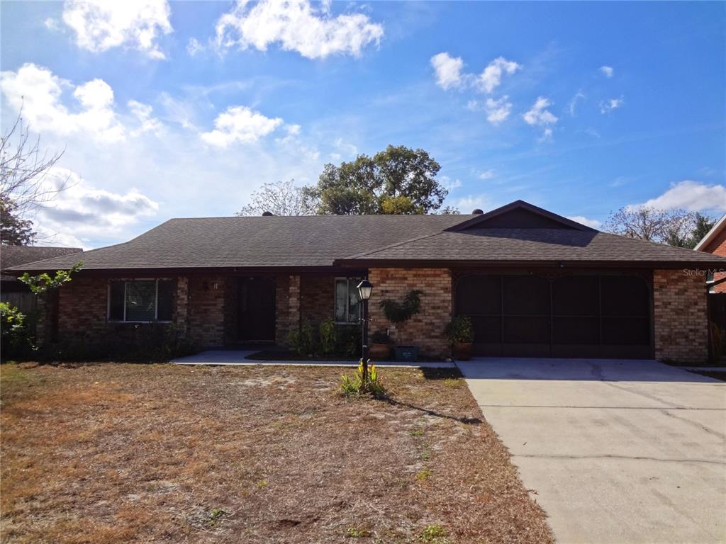 a front view of a house