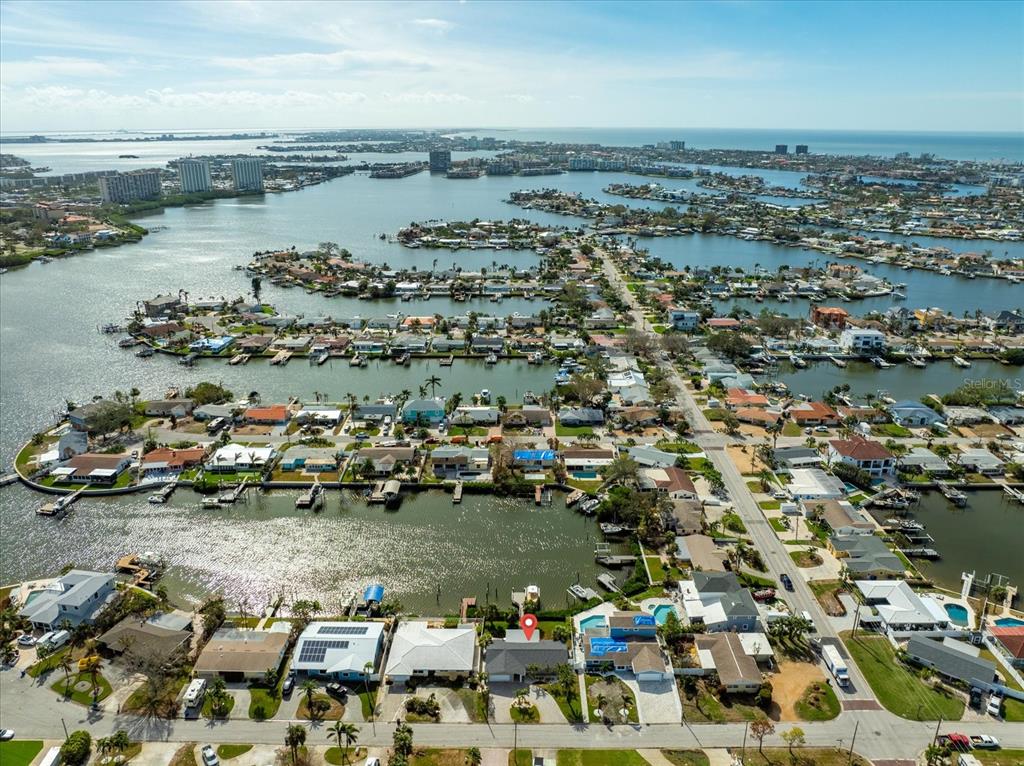 an aerial view of river residential house with outdoor space