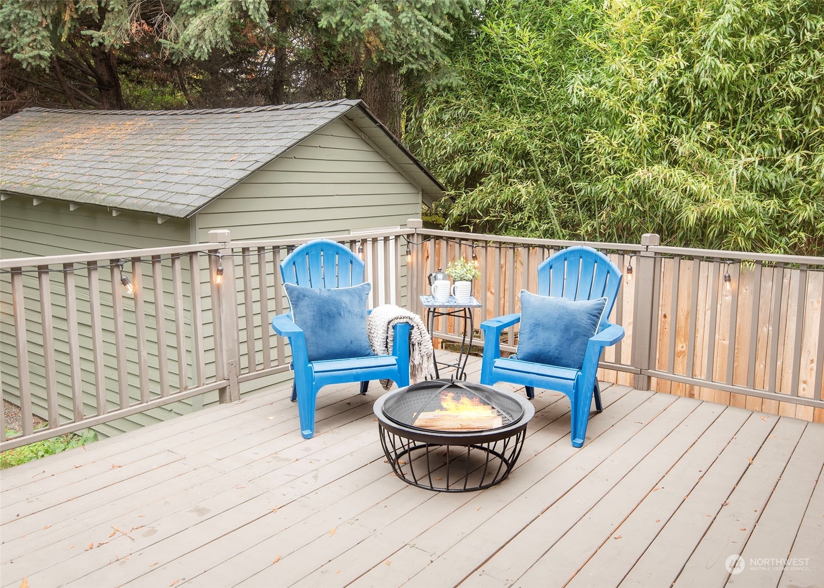 a outdoor space with furniture