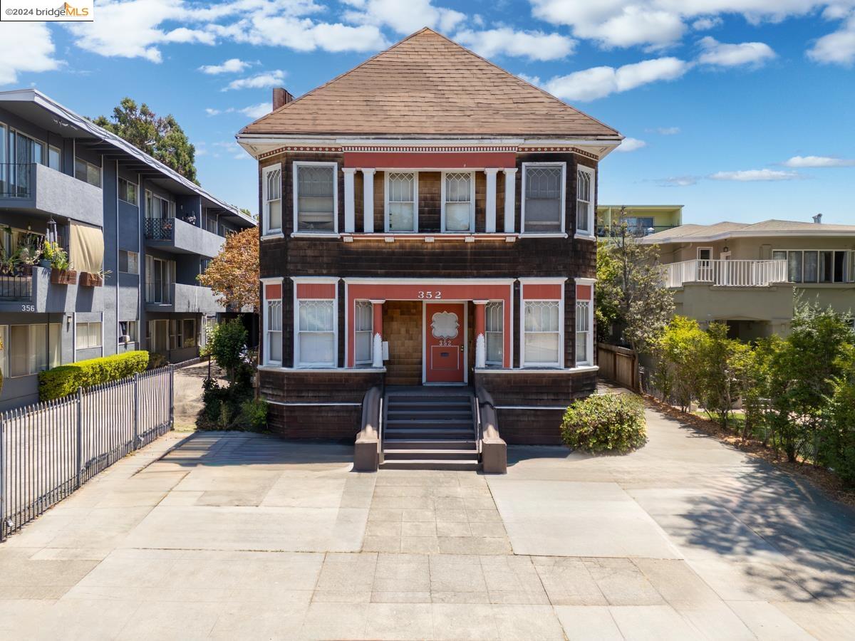 a front view of a house