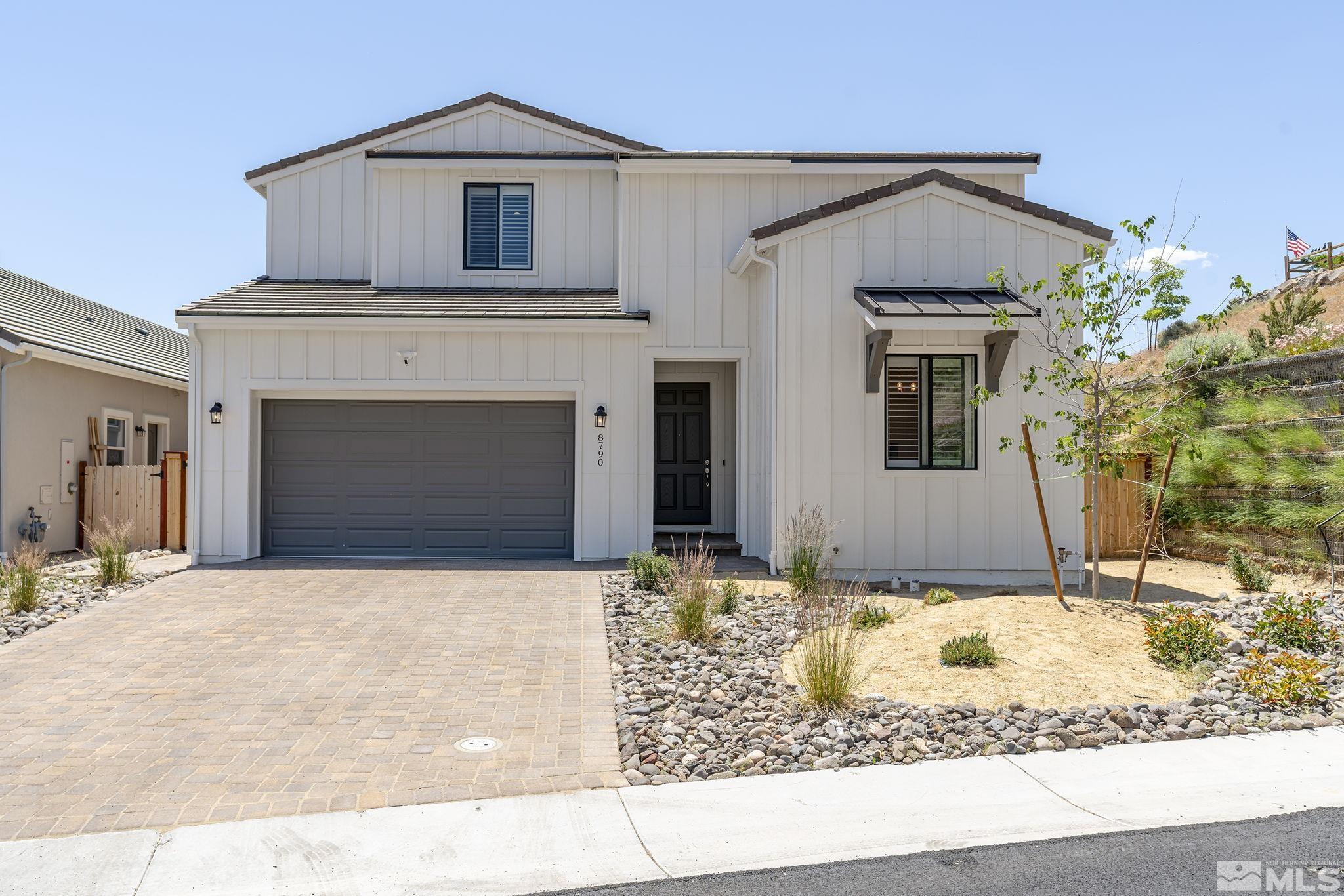 a front view of a house