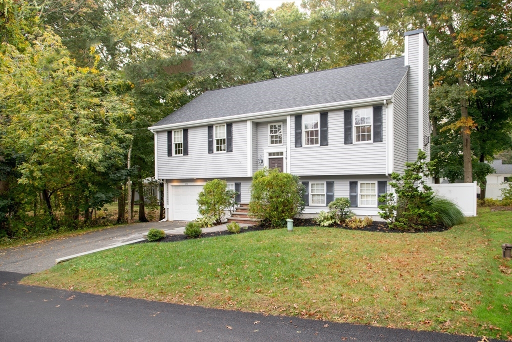 a house that has a tree in front of it