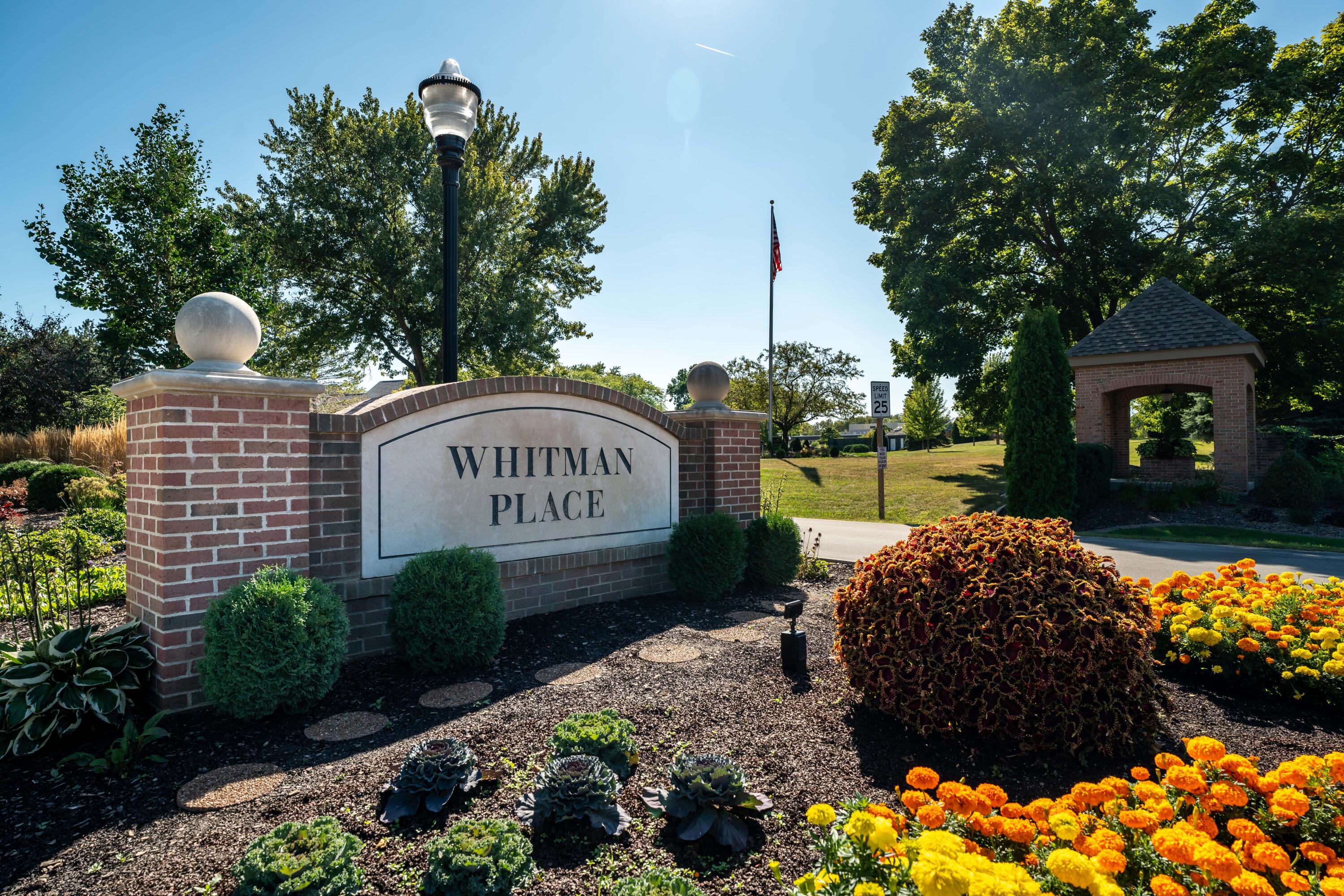 Welcome to Whitman Place Entrance