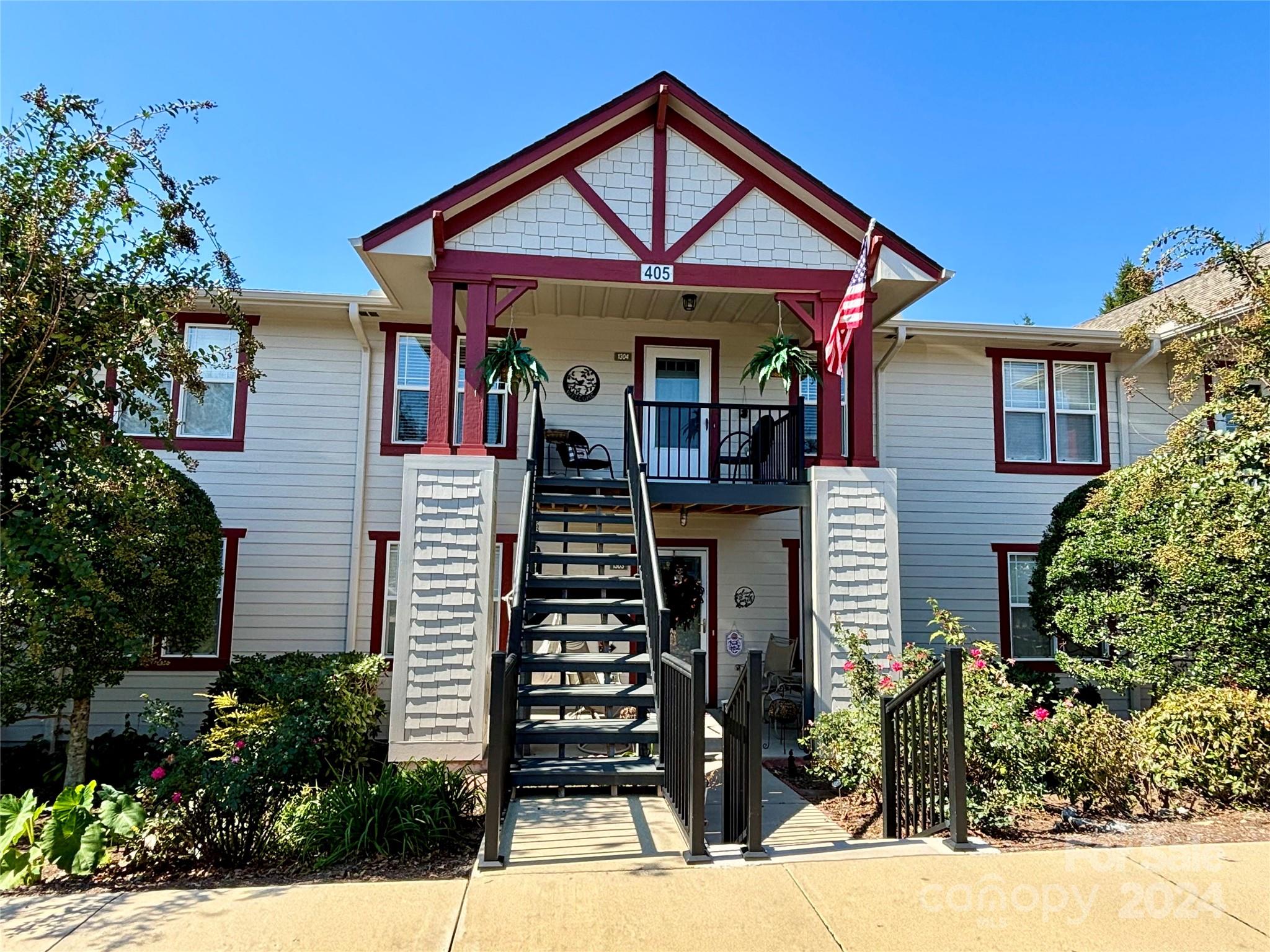 a front view of a house