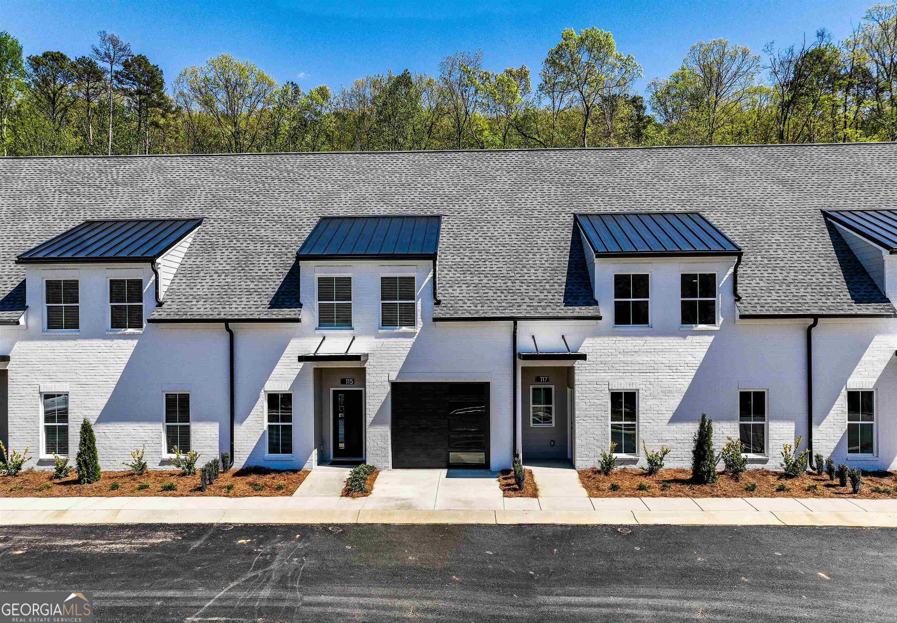 a aerial view of a house