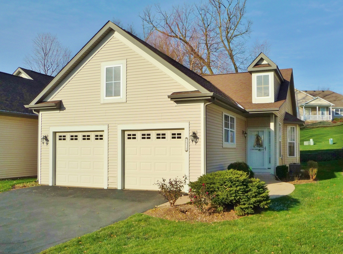 a view of outdoor space yard and front view of a house