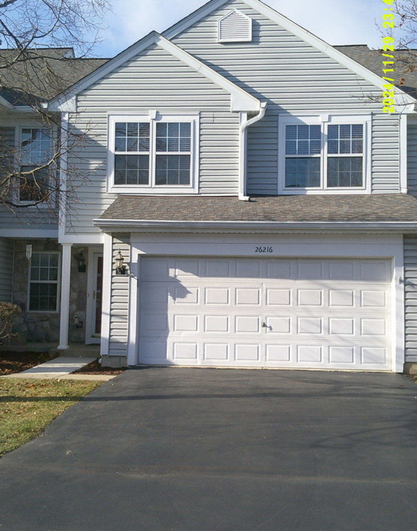 a front view of a house